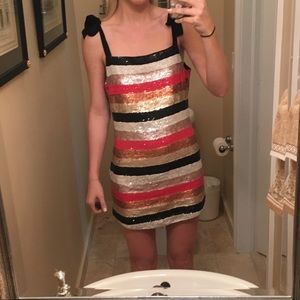 NBD rainbow sparkle dress - Worn once